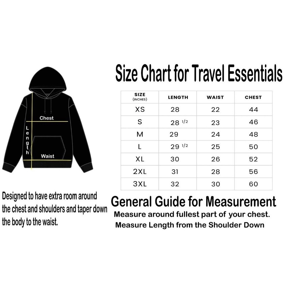 Comfrt Unisex Adults' Solid Travel Essentials Pullover Hoodie NC3 Bark Small - Picture 5 of 10